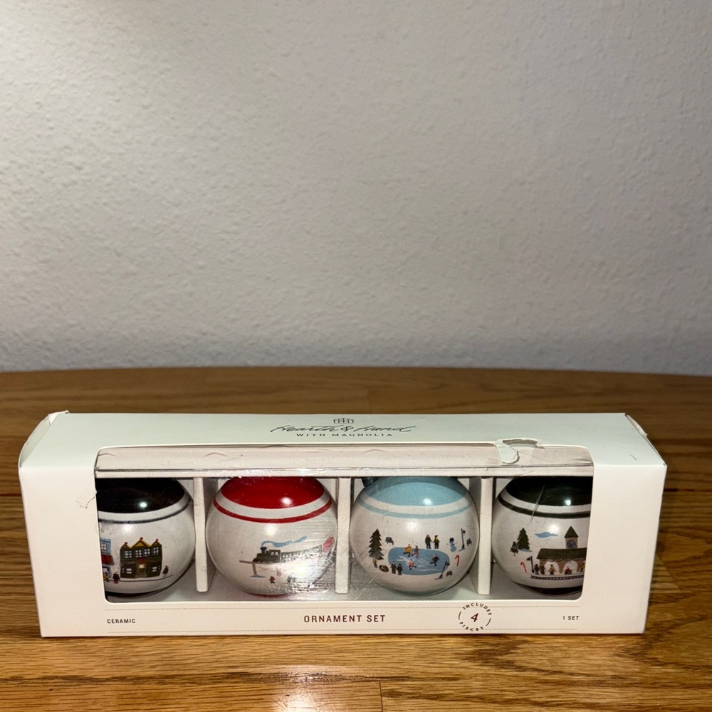 Hearth & Hand Holiday Ornament Set - Black, Red, Blue, White